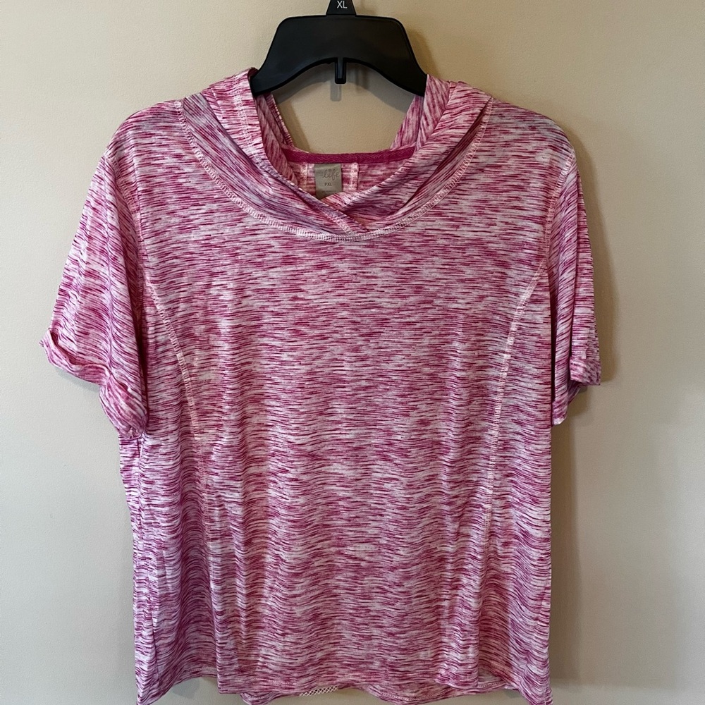 Women's Pink Heathered Top